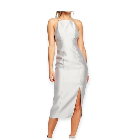 Keepsake Billboard Pencil Dress in silver size‎ L - Picture 1 of 14